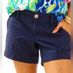 Lilly Pulitzer Resort Navy Callahan Shorts Sz 16